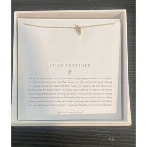 Bryan Anthony’s Stick Together Gold Tone Nickle Free Necklace New 16”